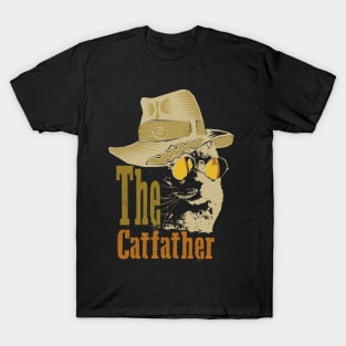 The Catfather funny cat dad T-Shirt
